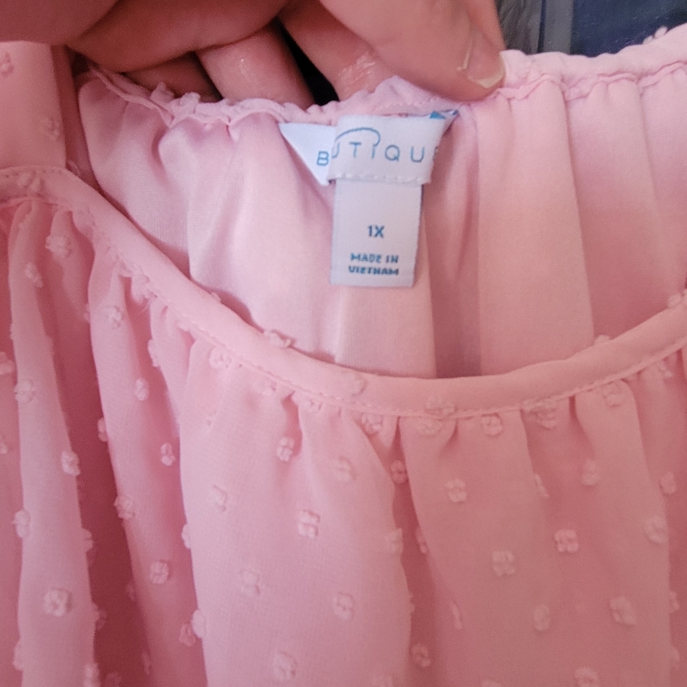 Women's Pink Ruffle Top - Picture 4 of 9